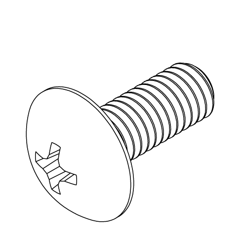 4490030294 Screw, 10-32 x 1/2, PH, Truss, MS, S/S, 5-Pack