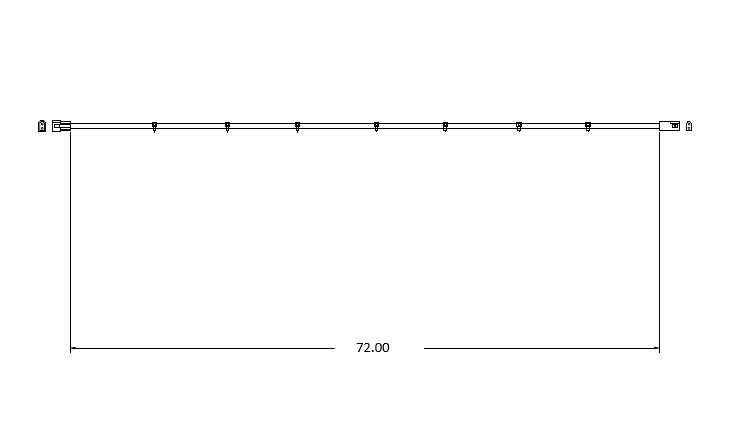 16260 16260 72" Extension For Built-In Side Burner