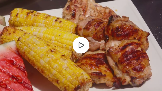 Grilled Chicken and Watermelon